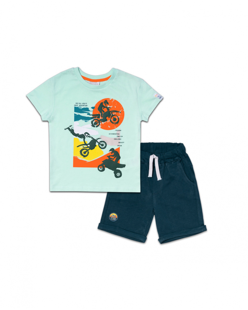 Ensemble tricot vert garçon Tout Terrain