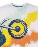 T-shirt moto tricot blanc pour garçon All Terrain T-shirt moto tricot blanc pour garçon All Terrain