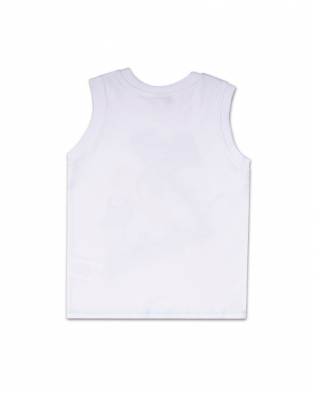 Débardeur jersey blanc garçon Tout Terrain Débardeur jersey blanc garçon Tout Terrain