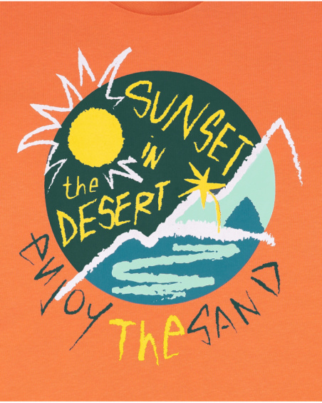 T-shirt tricot orange All Terrain garçon T-shirt tricot orange All Terrain garçon