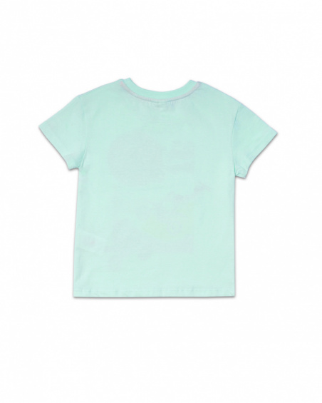 T-shirt vert en maille pour garçon All Terrain T-shirt vert en maille pour garçon All Terrain