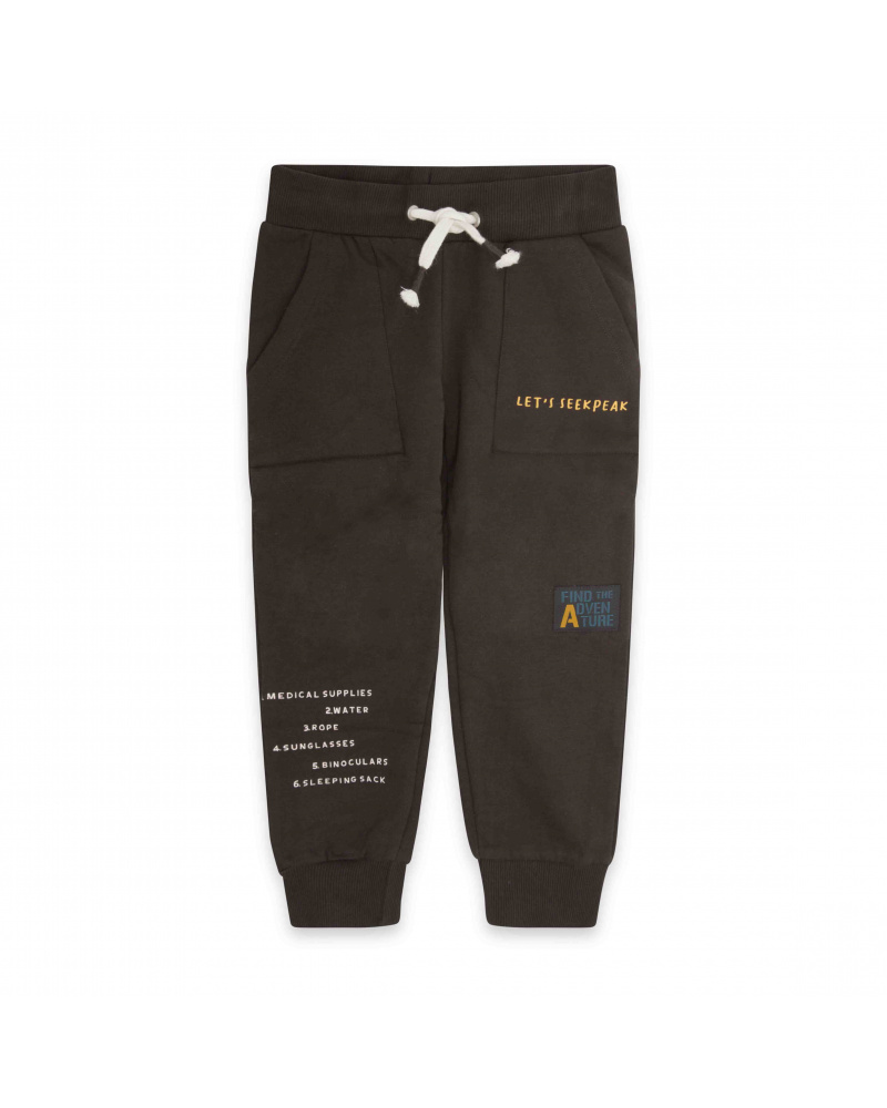 Pantalon en peluche marron et vert Sentier de randonnée garçon