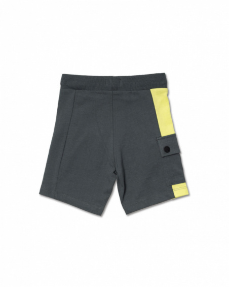 Bermuda en maille vert kaki pour garçon Desert trail Bermuda en maille vert kaki pour garçon Desert trail