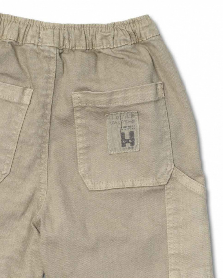 Bermuda plat beige pour garçon Desert trail Bermuda plat beige pour garçon Desert trail