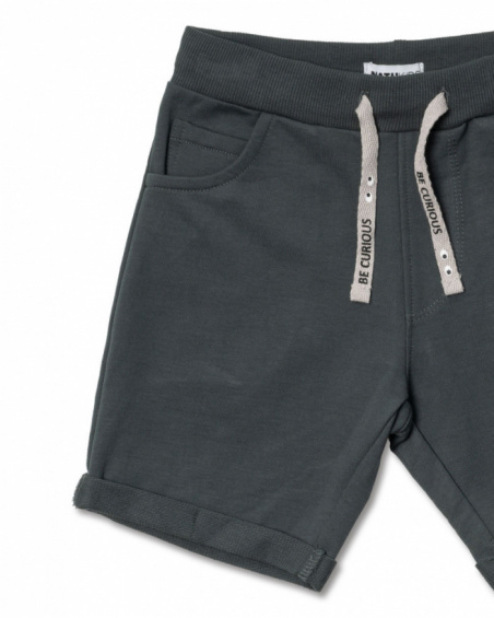 Bermuda Frank kaki en maille garçon Basics Garçon Bermuda Frank kaki en maille garçon Basics Garçon