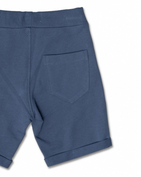 Bermuda Frank maille bleu marine garçon Basics Garçon Bermuda Frank maille bleu marine garçon Basics Garçon