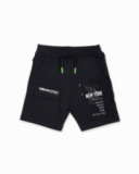 Bermuda en maille noire pour garçon Urban Activist Bermuda en maille noire pour garçon Urban Activist