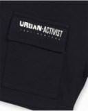 Bermuda en maille noire pour garçon Urban Activist Bermuda en maille noire pour garçon Urban Activist
