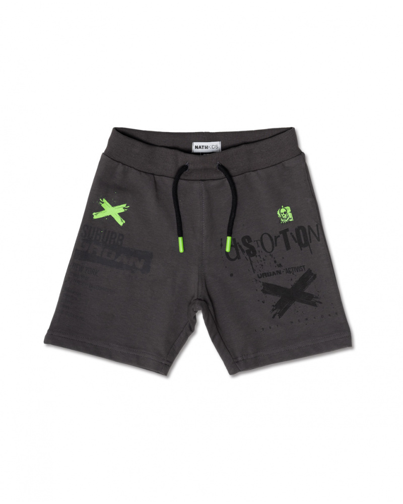 Bermuda en maille garçon Urban Activist gris