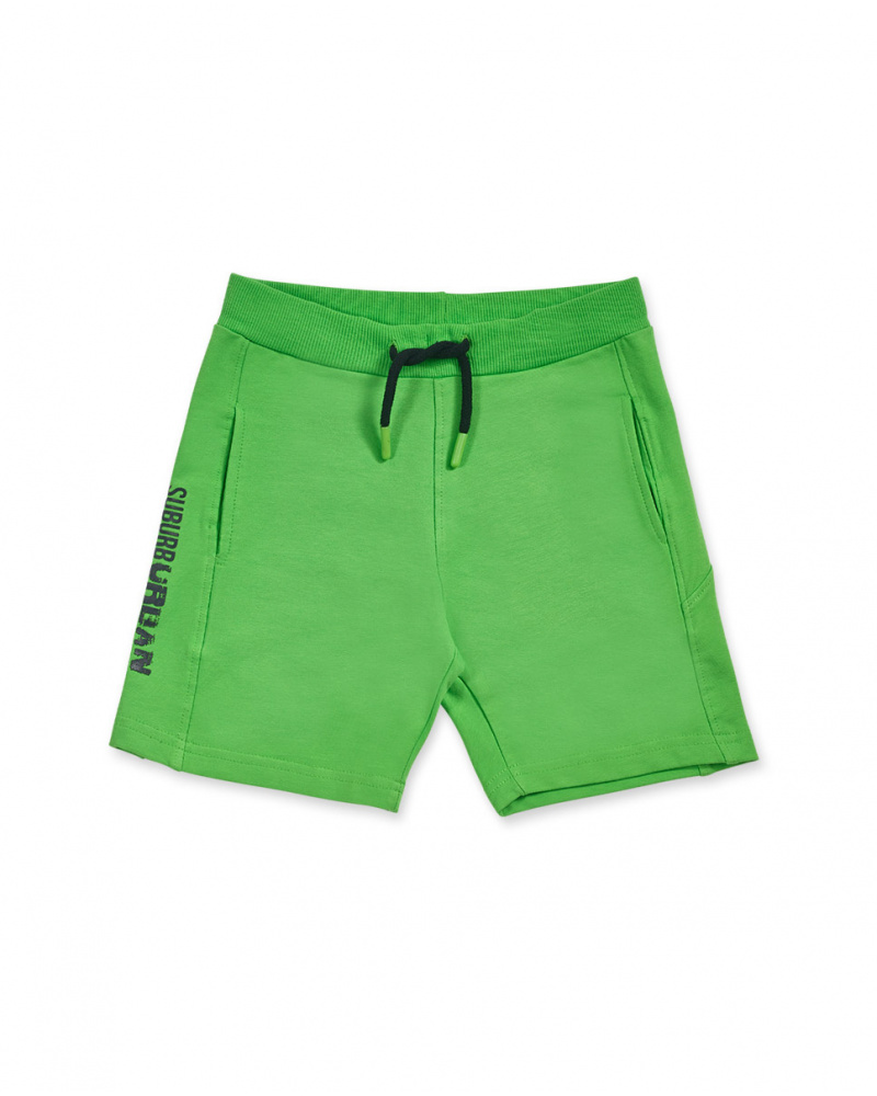 Garçon de banlieue en tricot vert Bermuda Urban Activist