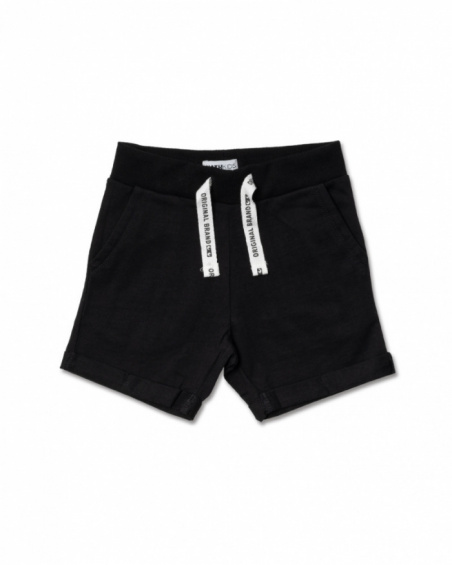 Côte des Bermudes garçon en tricot noir Basics Garçon Côte des Bermudes garçon en tricot noir Basics Garçon