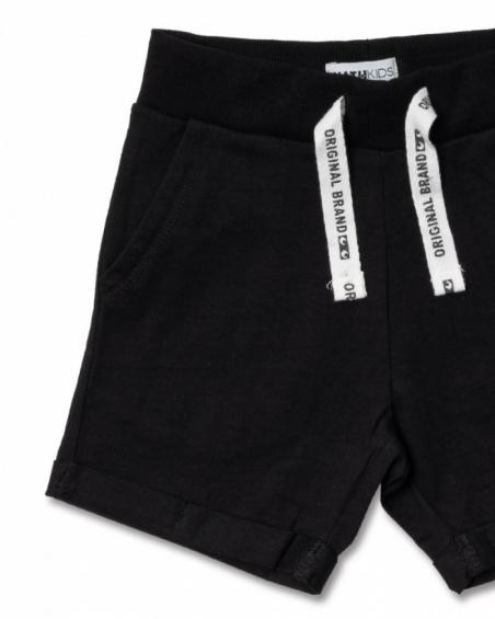 Côte des Bermudes garçon en tricot noir Basics Garçon Côte des Bermudes garçon en tricot noir Basics Garçon