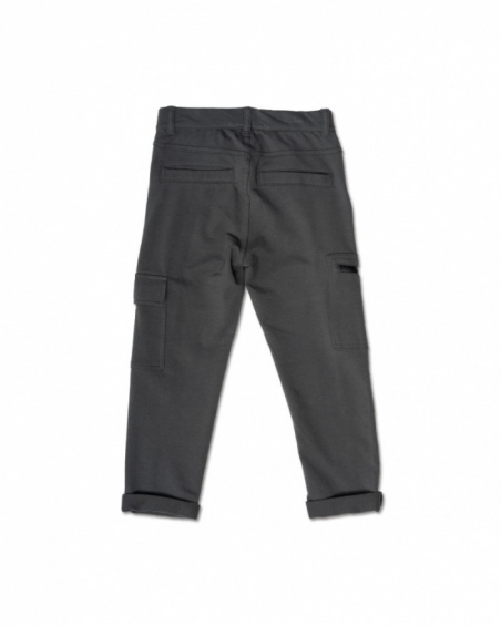 Pantalon cargo long kaki pour garçon Basics Boy Pantalon cargo long kaki pour garçon Basics Boy