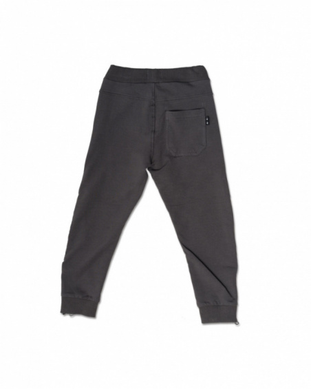 Pantalon long en maille grise pour garçon Urban Activist Pantalon long en maille grise pour garçon Urban Activist