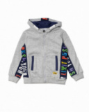 Sweat gris ouvert en maille pour garçon Votre jeu Sweat gris ouvert en maille pour garçon Votre jeu