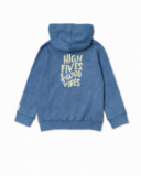 Sweat ouvert en maille bleu pour garçon Beach Days Sweat ouvert en maille bleu pour garçon Beach Days