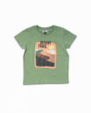 T-shirt tricot vert piste du désert garçon T-shirt tricot vert piste du désert garçon