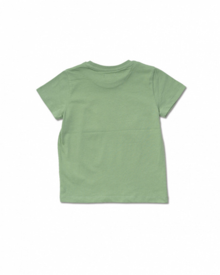 T-shirt tricot vert piste du désert garçon T-shirt tricot vert piste du désert garçon