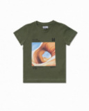 T-shirt dune tricot kaki garçon Desert trail T-shirt dune tricot kaki garçon Desert trail