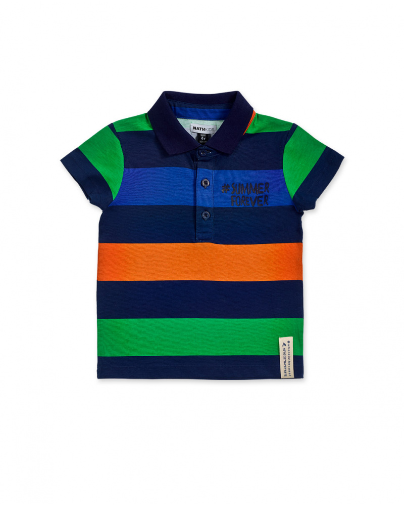 T-shirt en maille rayée pour garçon The coast