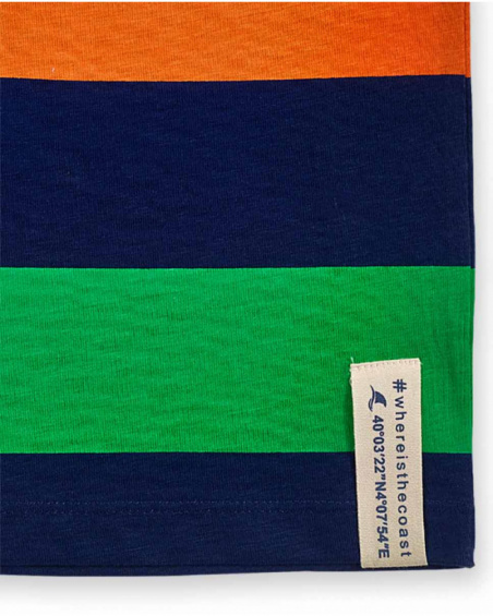 T-shirt en maille rayée pour garçon The coast T-shirt en maille rayée pour garçon The coast