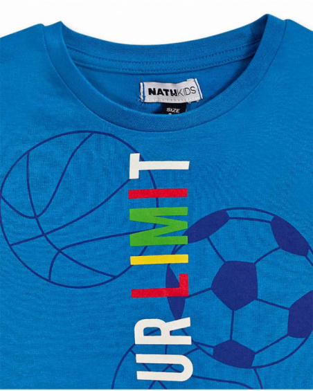 T-shirt en maille bleu pour garçon Votre jeu T-shirt en maille bleu pour garçon Votre jeu