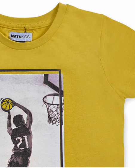 T-shirt en maille jaune pour garçon Votre jeu T-shirt en maille jaune pour garçon Votre jeu