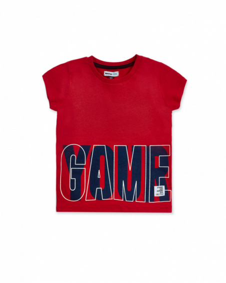 T-shirt en maille rouge pour garçon Votre jeu T-shirt en maille rouge pour garçon Votre jeu