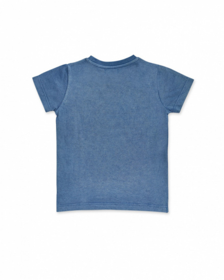 T-shirt bleu en maille garçon Beach Days T-shirt bleu en maille garçon Beach Days