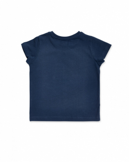 T-shirt bleu marine en maille garçon Beach Days T-shirt bleu marine en maille garçon Beach Days