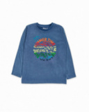 T-shirt long bleu en maille garçon Beach Days T-shirt long bleu en maille garçon Beach Days