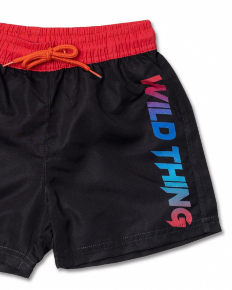 Bermuda noir pour garçon Wild thing Bermuda noir pour garçon Wild thing