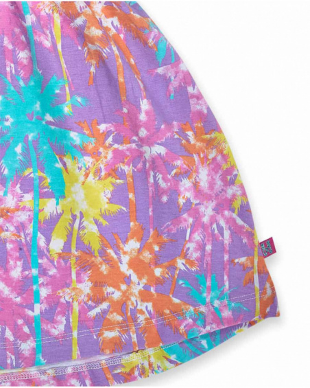 Robe en maille imprimée pour fille Paradiso beach Robe en maille imprimée pour fille Paradiso beach