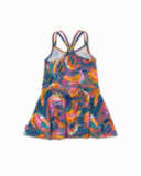Robe fille en maille imprimée à bretelles Full Bloom Robe fille en maille imprimée à bretelles Full Bloom