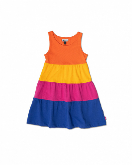 Robe bustier en maille rayée pour fille Full Bloom Robe bustier en maille rayée pour fille Full Bloom