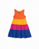 Robe bustier en maille rayée pour fille Full Bloom Robe bustier en maille rayée pour fille Full Bloom