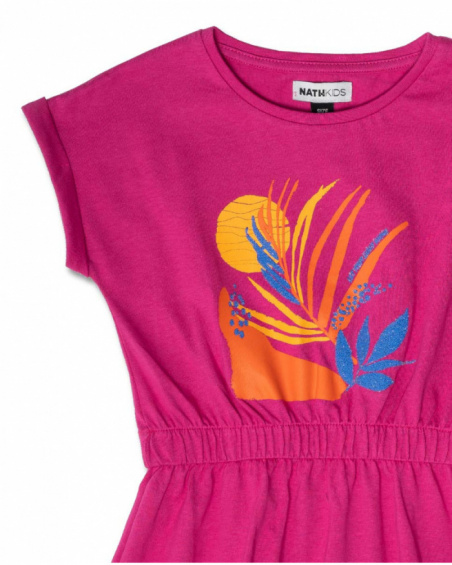 Robe en maille violette pour fille Full Bloom Robe en maille violette pour fille Full Bloom