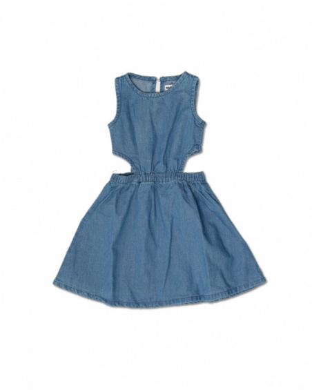 Robe plate bleue pour fille Mauvais influenceur Robe plate bleue pour fille Mauvais influenceur