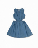 Robe plate bleue pour fille Mauvais influenceur Robe plate bleue pour fille Mauvais influenceur