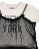 Robe maille tulle blanc noir pour fille One day in NYC Robe maille tulle blanc noir pour fille One day in NYC