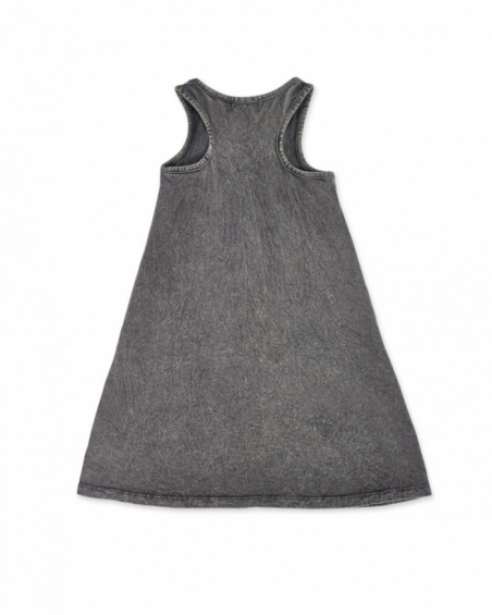Robe en maille grise pour fille One day in NYC Robe en maille grise pour fille One day in NYC