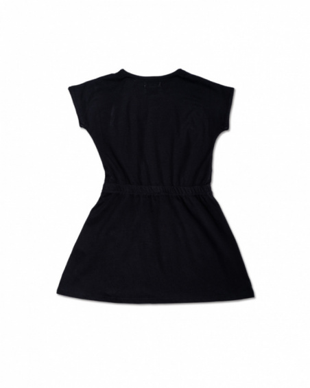 Robe en maille noire pour fille One day in NYC