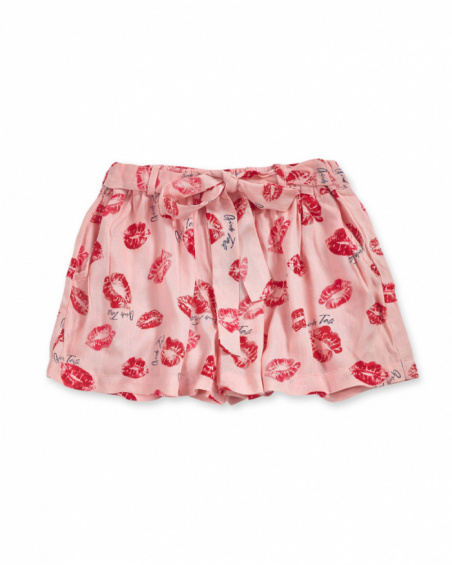 Short plat fille rose Bad influencer Short plat fille rose Bad influencer