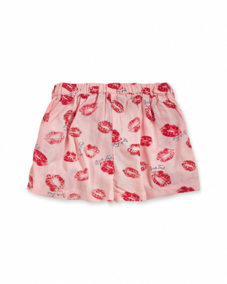 Short plat fille rose Bad influencer Short plat fille rose Bad influencer
