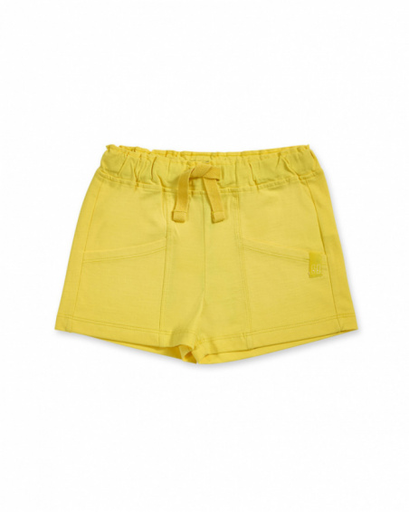 Short vert lime en tricot fille Basics Girl Short vert lime en tricot fille Basics Girl