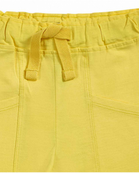Short vert lime en tricot fille Basics Girl Short vert lime en tricot fille Basics Girl