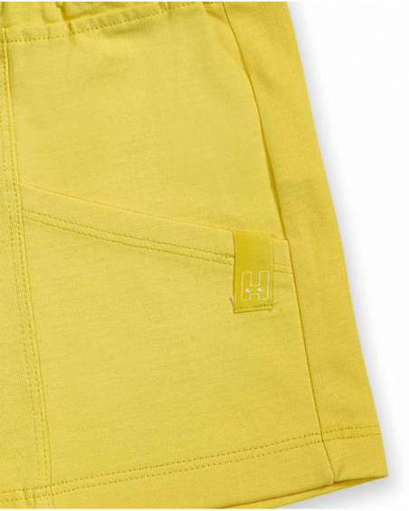Short vert lime en tricot fille Basics Girl Short vert lime en tricot fille Basics Girl