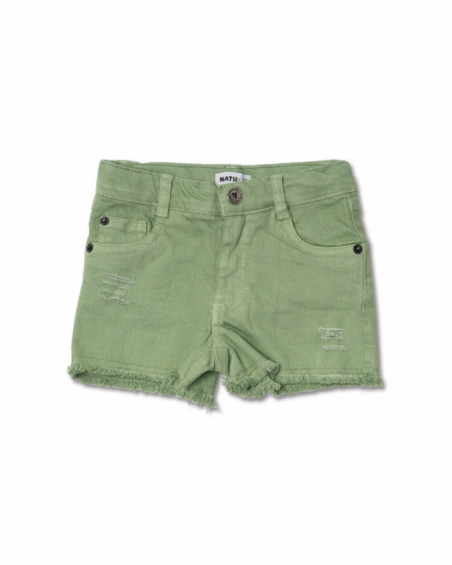Short plat fille Oasis vert Short plat fille Oasis vert