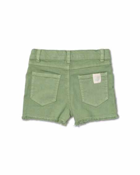 Short plat fille Oasis vert Short plat fille Oasis vert