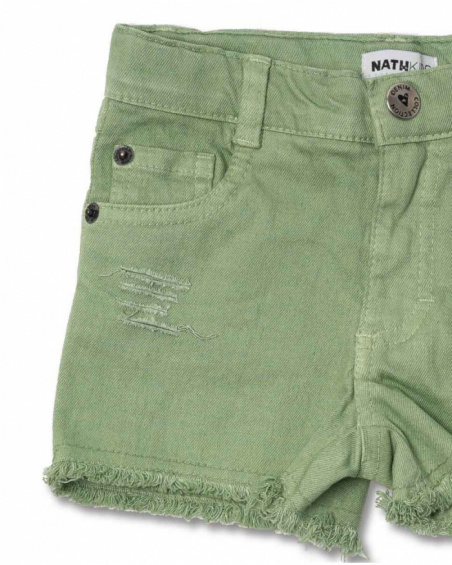 Short plat fille Oasis vert Short plat fille Oasis vert